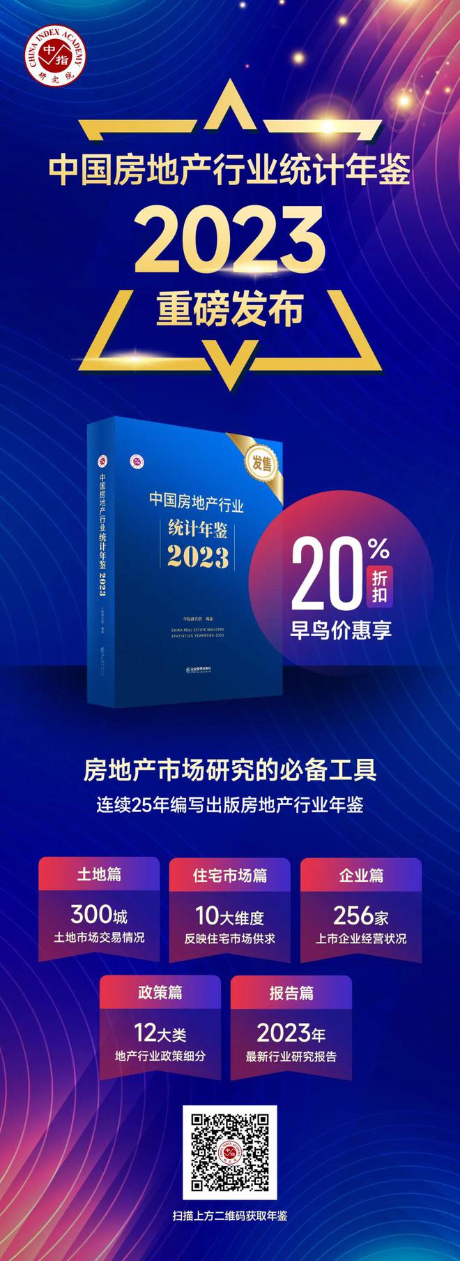 《中国房地产行业统计年鉴2Kaiyun 开云体育023》火热发布(图3)