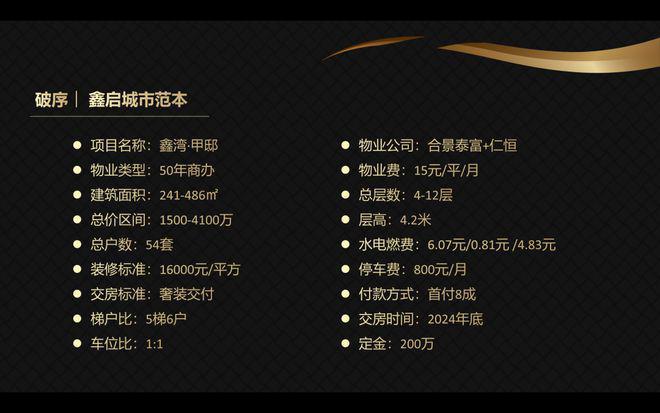 Kaiyun 开云鑫湾甲邸(鑫湾甲邸)官方售楼中心2024楼盘资讯直接认购(图1) Kaiyun 开云鑫湾甲邸(鑫湾甲邸)官方售楼中心2024楼盘资讯直接认购(图1)